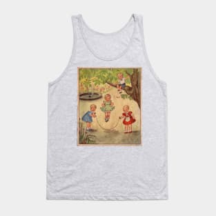 Children at play- ilustration from a vintage childrens book Tank Top